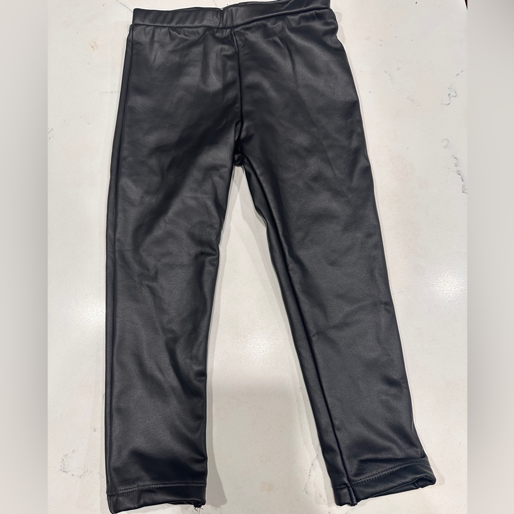 Zara “leather” legging size 2-3 like new